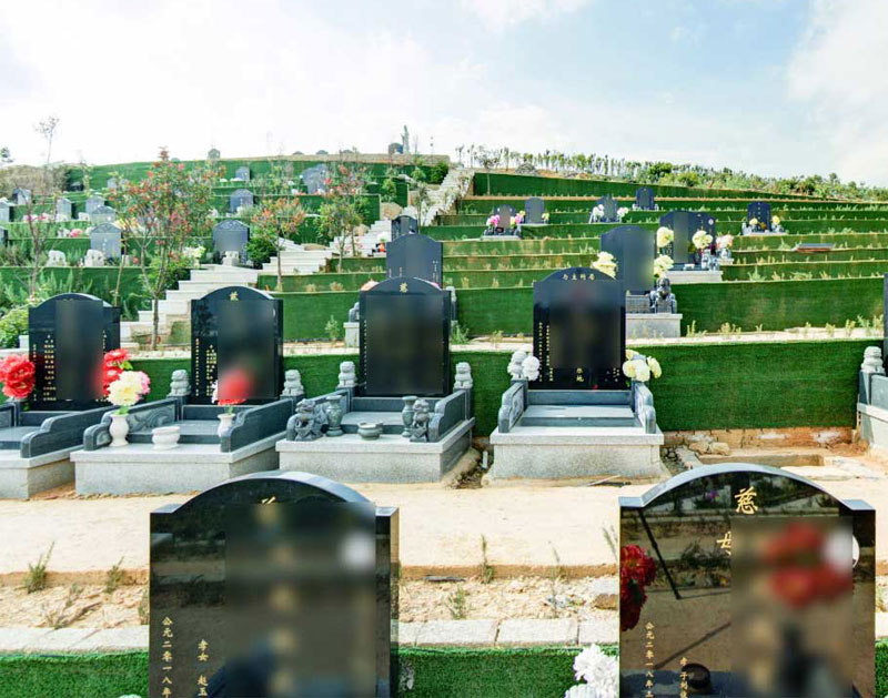 昆明青龙园艺术墓区――天泉园F段，墓区环境展示